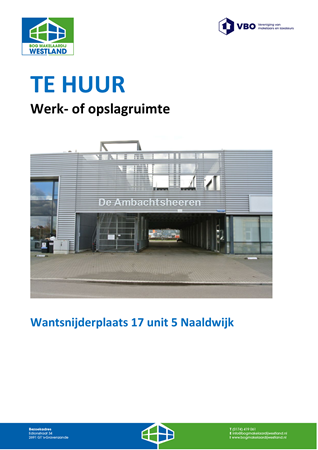 Brochure - Wantsnijderplaats 17 unit 5 Naaldwijk.pdf - Wantsnijderplaats 17, 2671 HW Naaldwijk