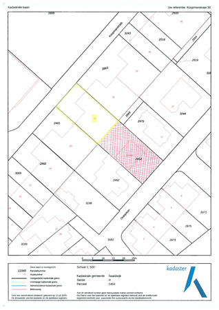 Brochure - Kadastrale kaart met Kruisarcering.pdf - Koopmanstraat 30, 2672 GB Naaldwijk