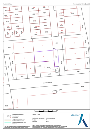 Brochure - Kadastrale kaart - _s-Gravenzande K 4837.pdf - Marie Curiestraat 15, 2691 HC 's-Gravenzande
