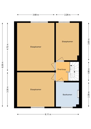 Gouwestraat 96, 4535 CT Terneuzen - Eerste verdieping - 2D.jpg