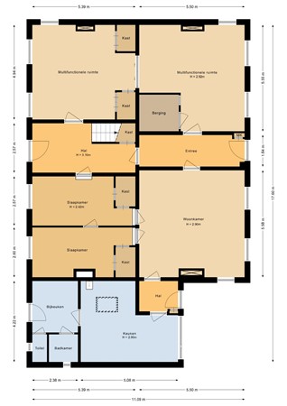 Jacobus de Waalstraat 8, 4586 AE Lamswaarde - Begane grond - 2D.jpg