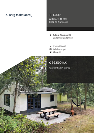 Brochure - Wiltsangh 41-B19, 8072 PK NUNSPEET (1) - Wiltsangh 41B19, 8072 PK Nunspeet