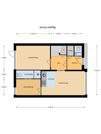 Plattegrond - Fjord 144, 8224 DJ Lelystad - Begane_Grond.jpg