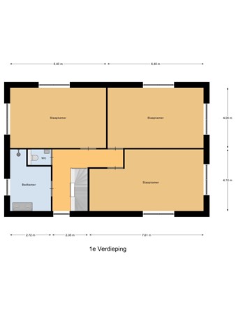 Plattegrond - Waterviolier 25, 8245 JH Lelystad - 1e_Verdieping.jpg