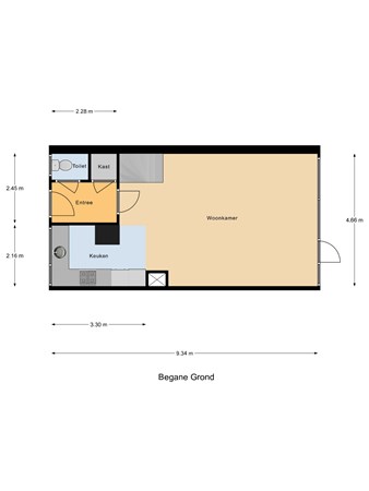 Plattegrond - Schipbeek 48, 8223 DV Lelystad - Begane_Grond.jpg