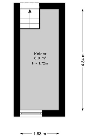 Skoallereed 1, 9142 VX Moddergat - Skoallereed 1_Kelder - 2D.jpg