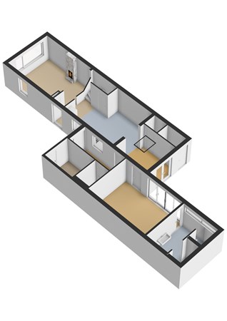 Kobbeflecht 12, 9254 AE Hurdegaryp - Kobbeflecht 12_Begane grond_3D.jpg