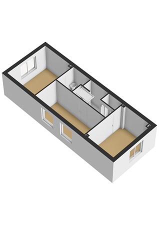 Kobbeflecht 12, 9254 AE Hurdegaryp - Kobbeflecht 12_1e Verdieping_3D.jpg