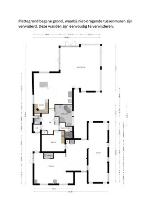 Stateheide 24, 9257 MJ Noardburgum - Plattegrond begane grond met aangepaste indeling.jpg