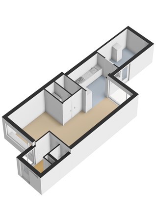 Sinderhôven 62, 9254 GE Hurdegaryp - Sinderhôven 62 Hurdegaryp Begane grond - 3D .jpg