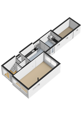 S L Mansholtplein 13, 8802 RN Franeker - Begane grond - 3D.png