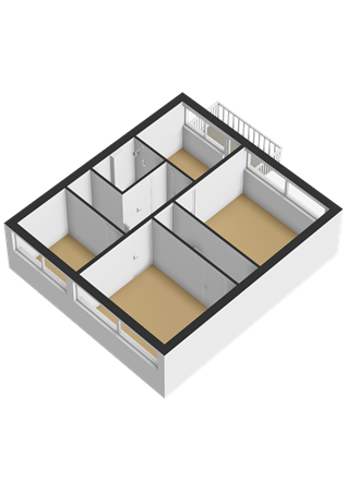 S L Mansholtplein 13, 8802 RN Franeker - Eerste verdieping - 3D.png
