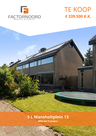 Brochure preview - S L Mansholtplein 13, 8802 RN FRANEKER (1)