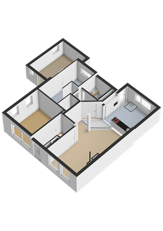 Kakewei 26, 9051 BZ Stiens - Begane grond - 3D.png
