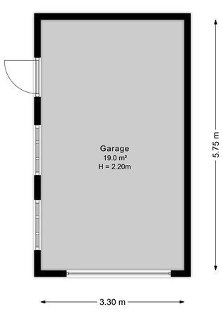 De Bou 19, 9244 BL Beetsterzwaag - Garage - 2D.jpg