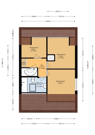 Elzekamp 16, 9255 JP Tytsjerk - Elzekamp 16 - 1e verdieping - 2D.jpg