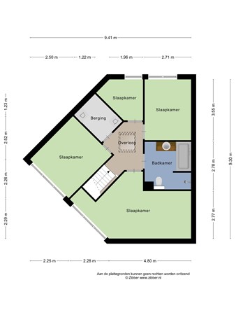 Floor plan - Fioringrasstraat 41-43, 1313 LB Almere 