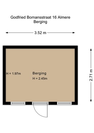 Godfried Bomansstraat 16, 1321 BG Almere - Berging - 2D.jpg
