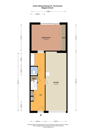 Floorplan - Johan Abersonstraat 35, 1447 HG Purmerend