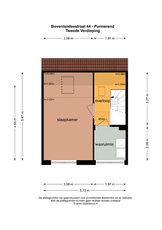 Floorplan - Bovenlandsestraat 44, 1441 NS Purmerend