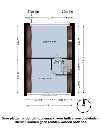 Floorplan - Schiestraat 25, 1442 PP Purmerend