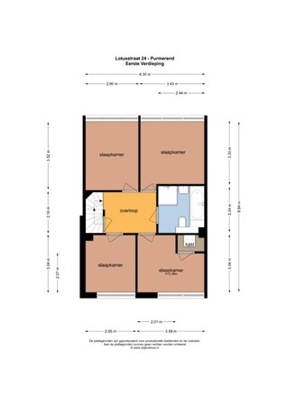 Floorplan - Lotusstraat 24, 1448 BS Purmerend