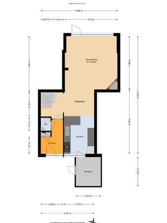 Floorplan - Wilgenroos 23, 1441 VC Purmerend