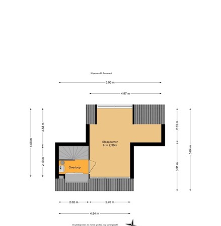 Floorplan - Wilgenroos 23, 1441 VC Purmerend