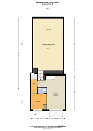 Floorplan - Mississippistraat 4, 1448 XA Purmerend