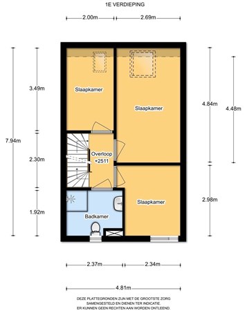 Floorplan - Antillenstraat 20, 1448 TK Purmerend