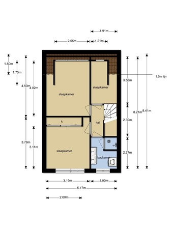 Floorplan - Schoofstraat 45, 1446 DC Purmerend