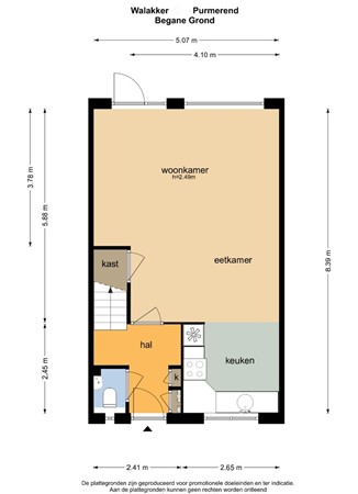 Floorplan - Walakker 105, 1446 GC Purmerend