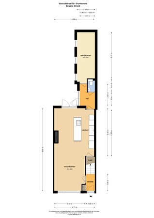 Floorplan - Vooruitstraat 59, 1441 GG Purmerend
