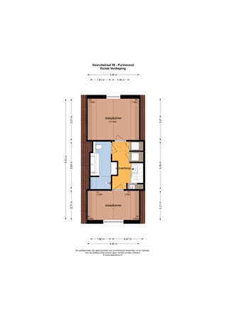 Floorplan - Vooruitstraat 59, 1441 GG Purmerend
