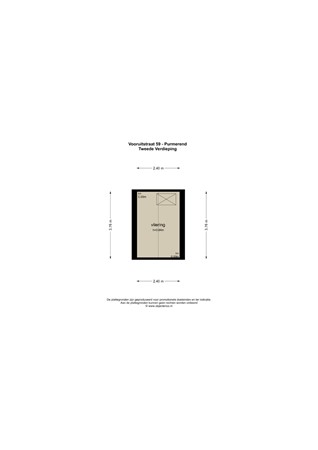 Floorplan - Vooruitstraat 59, 1441 GG Purmerend