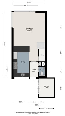 Floorplan - Rietzoom 104, 2804 CV Gouda