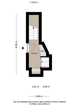 Floorplan - Hogestraat 25B, 7091 CB Dinxperlo