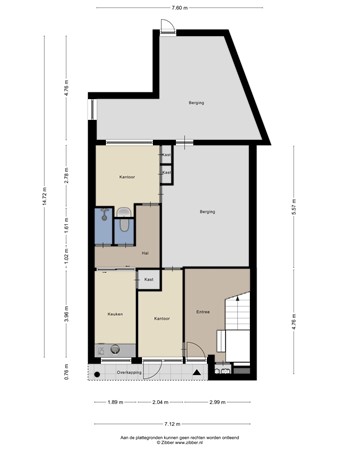 Floorplan - Bosstraat 1A, 7064 AV Silvolde