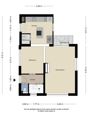 Floorplan - Ulftsestraat 3, 7075 DC Etten