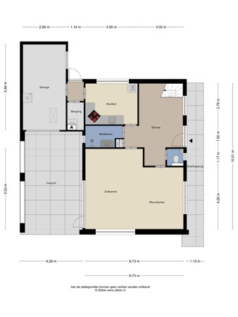 Floorplan - Marijkestraat 5, 7091 AN Dinxperlo