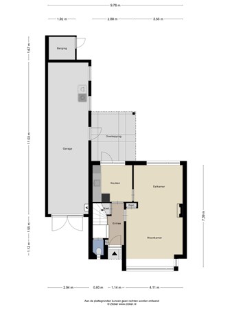 Floorplan - Doctor Dreesstraat 25, 7064 HA Silvolde