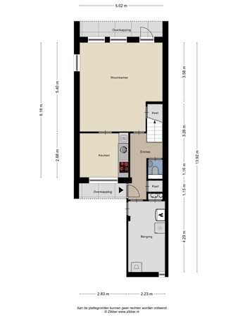 Floorplan - De Klumpender 1, 7091 TP Dinxperlo