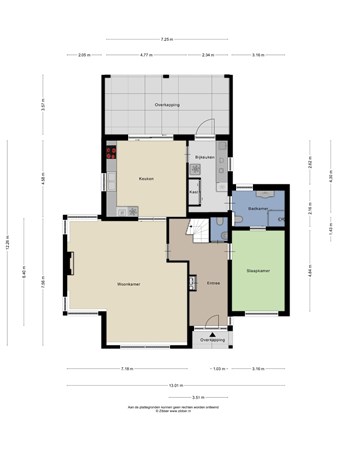 Floorplan - Keupenstraat 29B, 7091 XE Dinxperlo