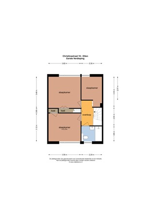 Floorplan - Christinastraat 16, 7075 AW Etten