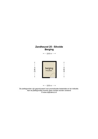 Floorplan - Zandheuvel 25, 7064 ZA Silvolde