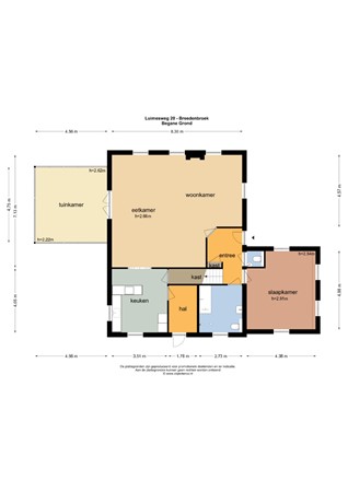 Floorplan - Luimesweg 20, 7084 AS Breedenbroek