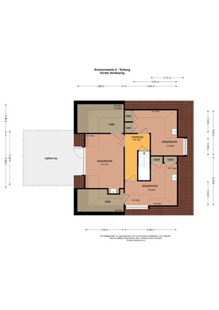 Floorplan - Kramersweide 5, 7061 BC Terborg