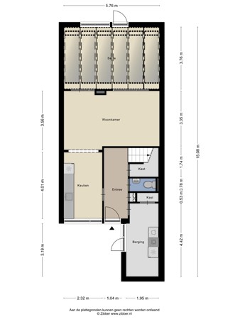 Floorplan - Holtlaan 255, 7824 SK Emmen