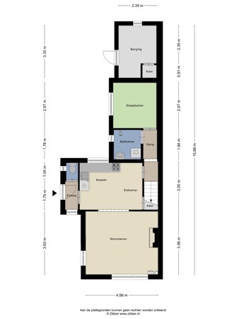 Floorplan - Kloostermanswijk WZ 14, 7891 HE Klazienaveen