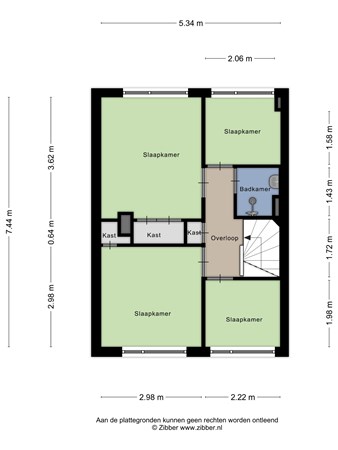 Floorplan - Raatakkers 28, 7826 EN Emmen